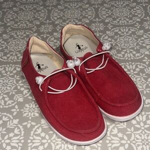 Corkys Kayak Red Canvas Shoes